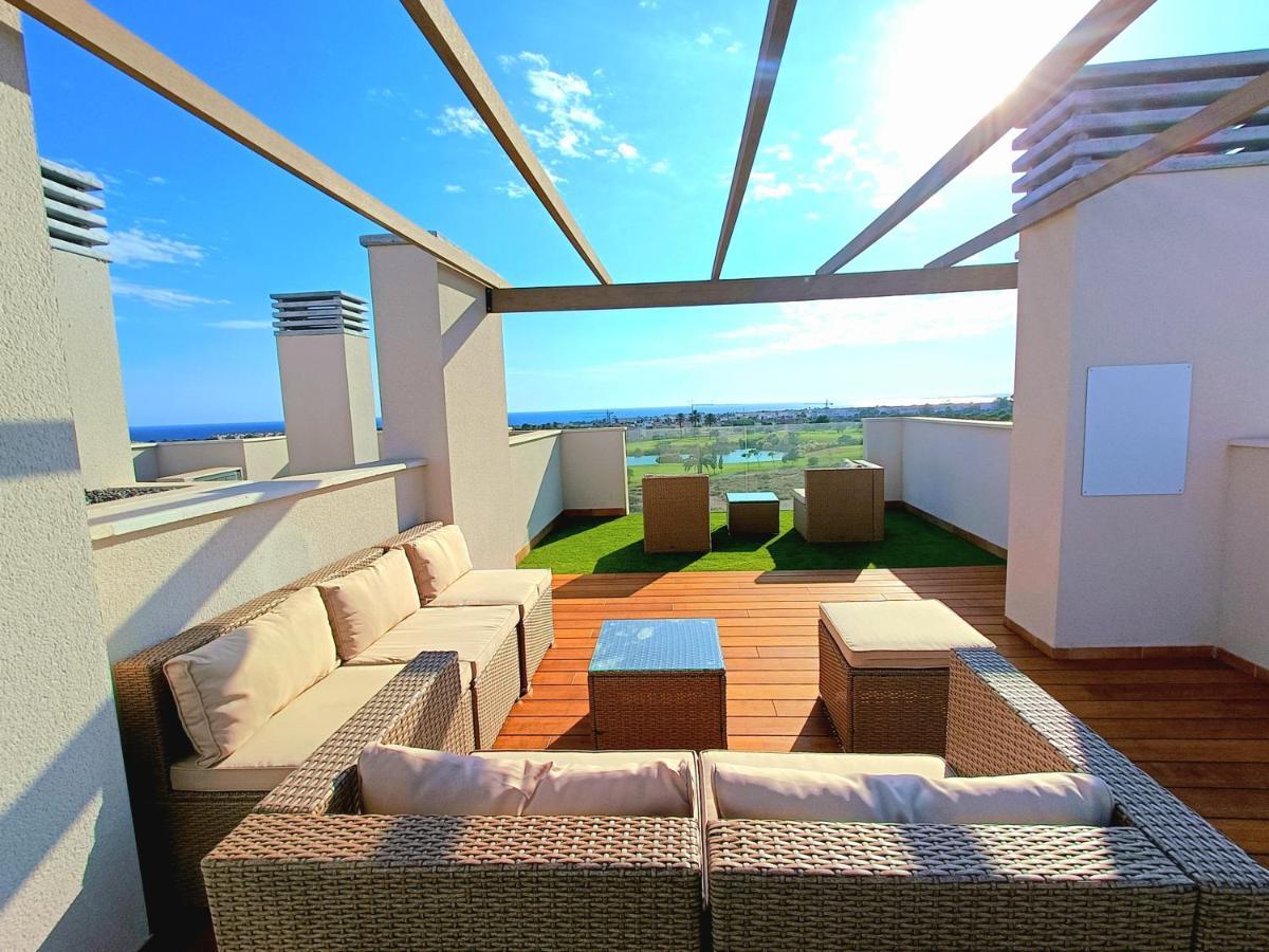 Nuevo Atico Toyo. Vistas Al Mar, Terraza, Solarium, Piscina, A/A, Wifi Y Garaje Appartement El Toyo Buitenkant foto